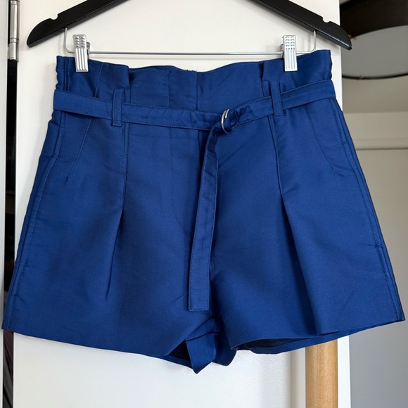 3.1 Phillip Lim Pants - 3.1 Phillip Lim Brand New High Waist Satin Shorts. Navy/Blue Color. 0 Size